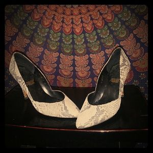 Snakeskin Kitten Heels Allure